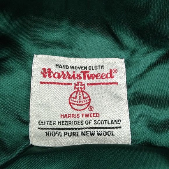 Hartside HS14 Scottish Highland Harris Tweed® Flat in Forest Green - CHOOSE SIZE - Picture 9 of 11